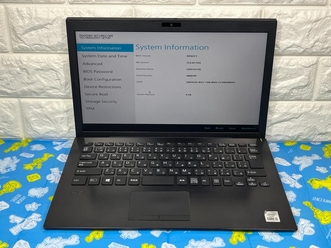 SONY VAIO ノートPC VJPG13C11N 8GB 13.3型 FHD