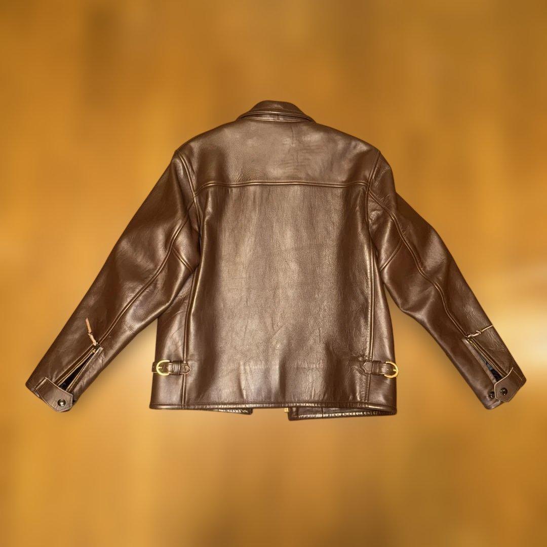 美品❗️34 ロストワールド SUBURBAN ホースレザージャケット(ブラウン)