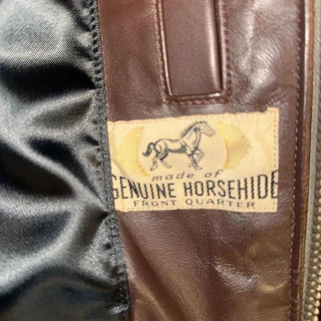 美品❗️34 ロストワールド SUBURBAN ホースレザージャケット(ブラウン)