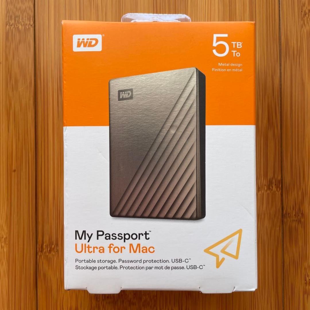 WD ポータブルHDD 5TB (WDBPMV0050BSL)