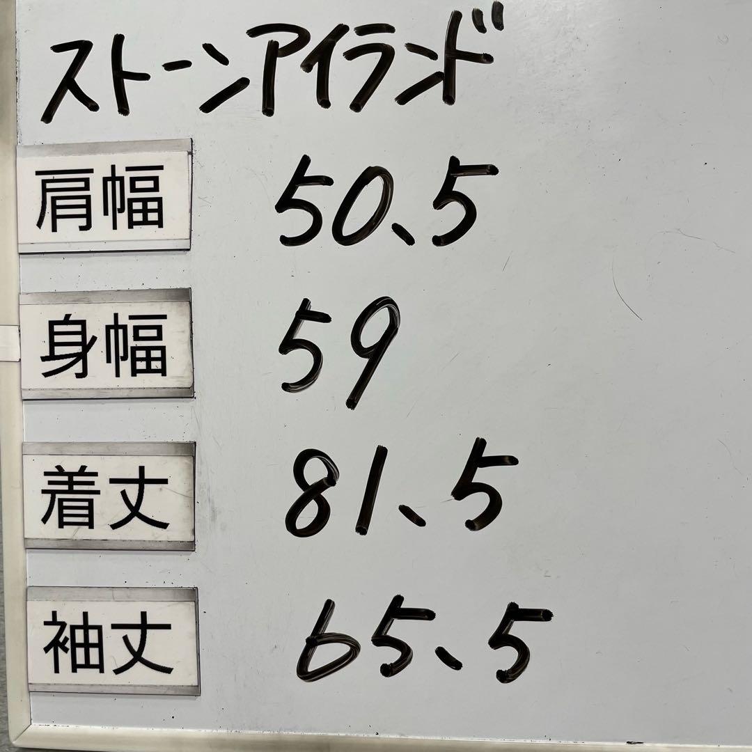 ストーンアイランド　ガーメントダイコットンワークシャツ　ホワイト　XL