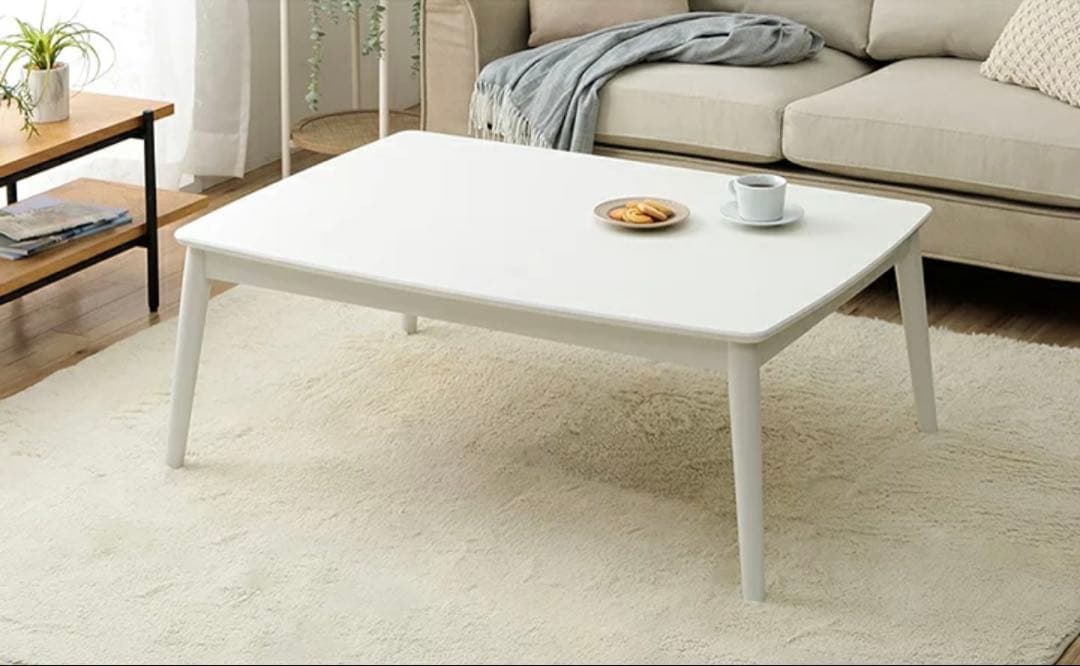こたつ テーブル コタツ 長方形 コペルタ 75×105 新品 ホワイト 白