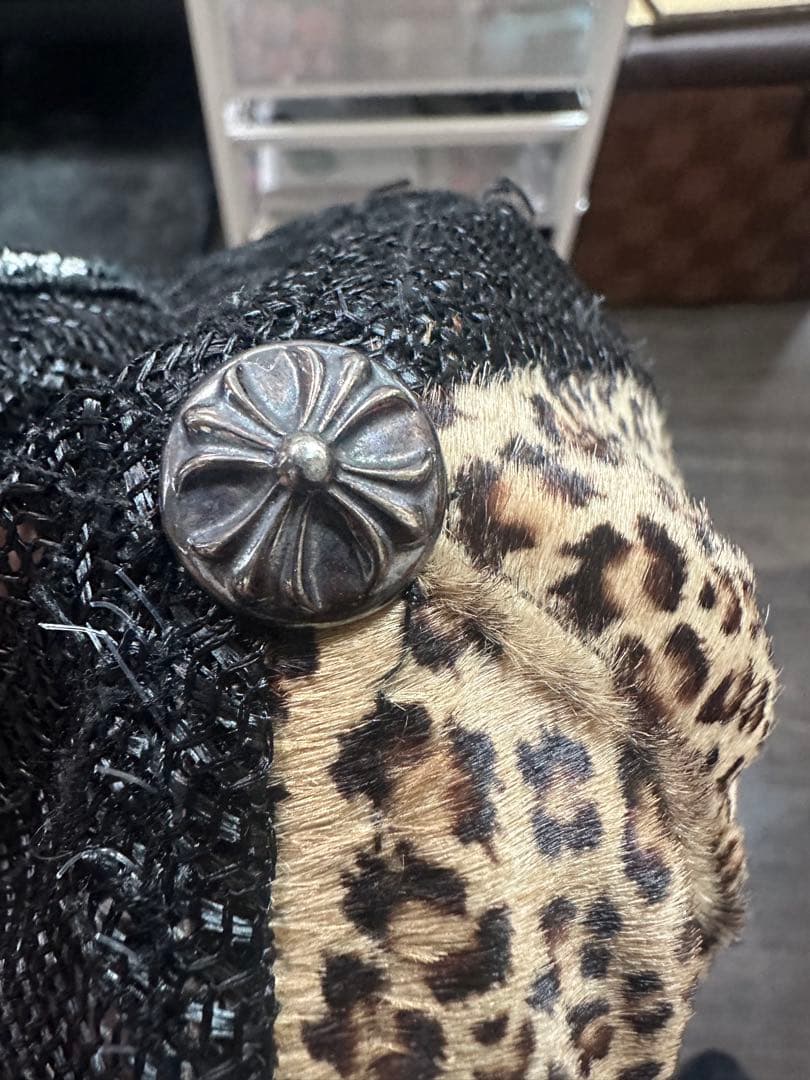 クロムハーツヒョウ柄キャップ レア