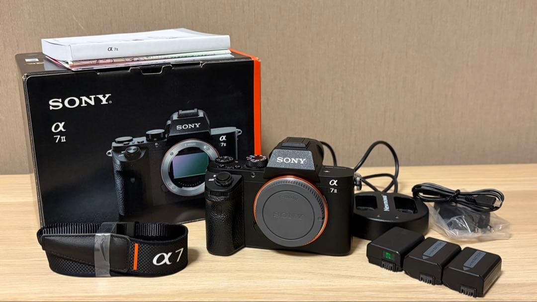 (美品)SONY α7 II（ILCE-7M2） シャッター数少　バッテリー3個