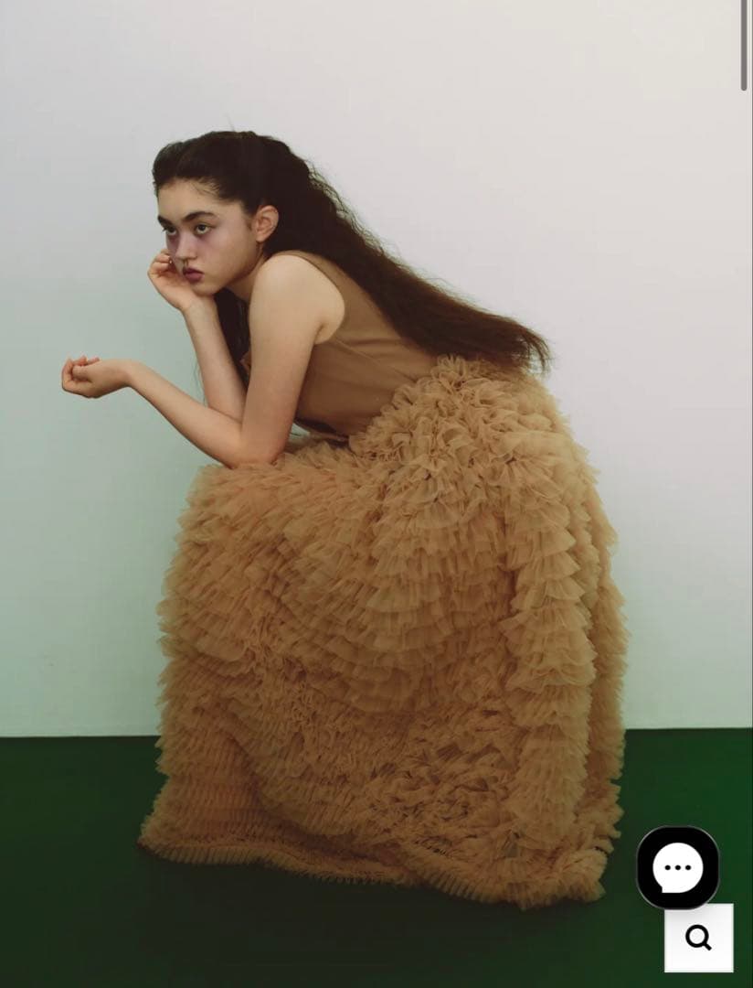 Bibiy DARLENE SHUSHU SKIRTベージュ