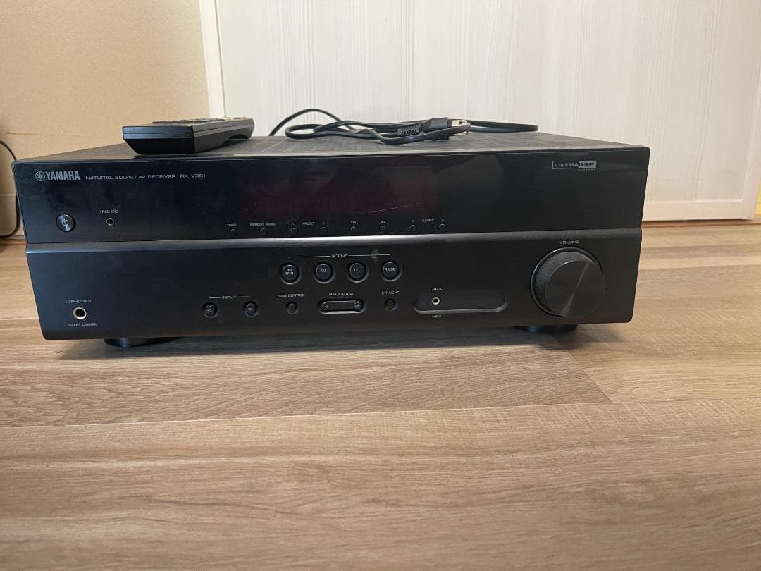 【YAMAHA AVレシーバー】RX-V381送料込み！引越し処分 リモコン付き