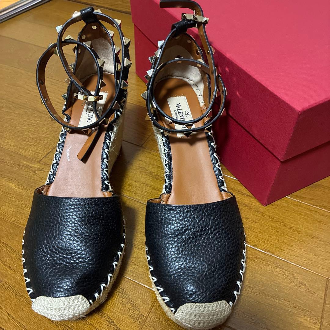 Anne‼️ VALENTINO スタッズ エスパドリーユ ブラック 24
