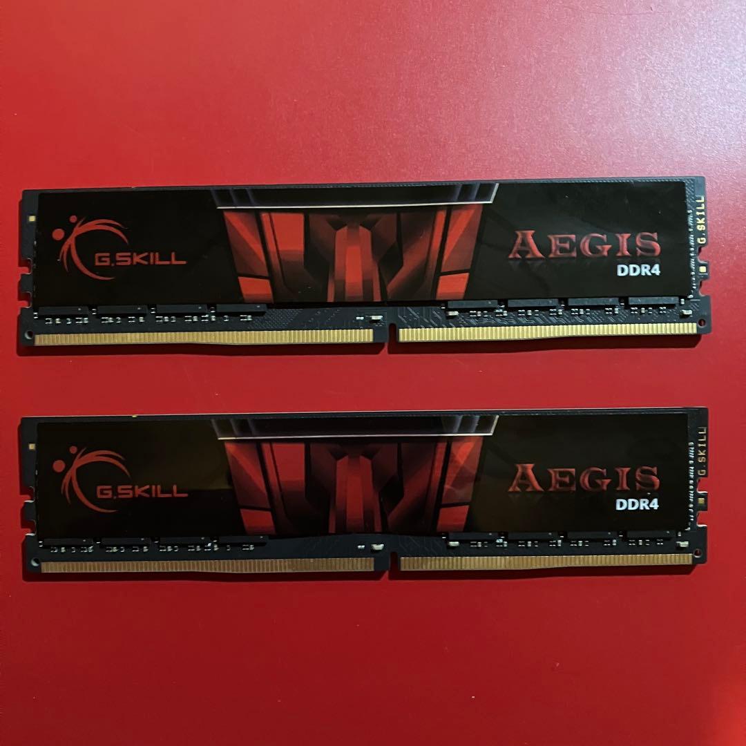 G.SKILL AEGIS DDR4 16GB 3200MHz 2枚
