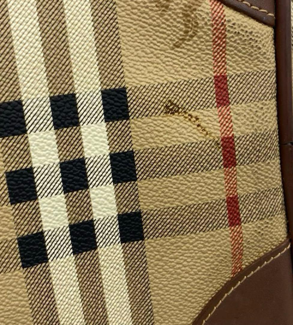 BURBERRY バーバリー ノバチェック ボストンバッグ ベージュ