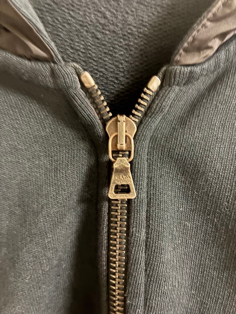 PRADA SPORT プラダスポーツ ナイロン切替 ジップパーカー フーディ