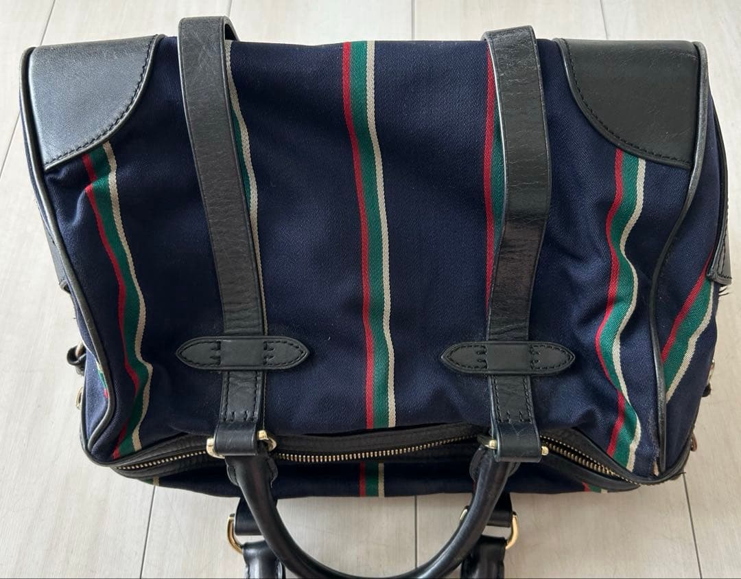 希少 Polo Ralph Lauren 2wayミニボストンバッグ ネイビー