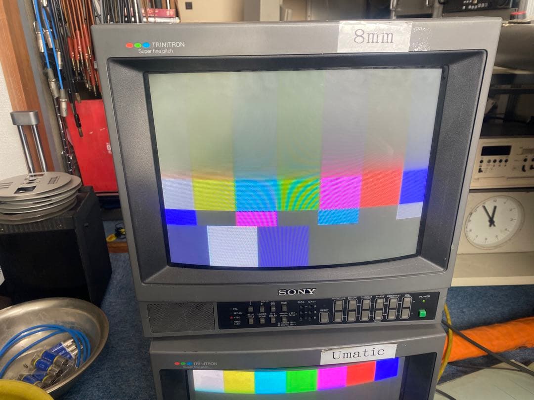 完動　スーパーファインピッチ管　ソニーブラウン管モニター　PVM-1442QM