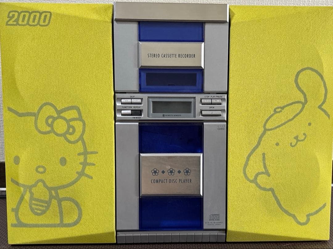 フラットCDコンポ サンリオ ポムポムプリン ハローキティ　サンリオくじ 1等