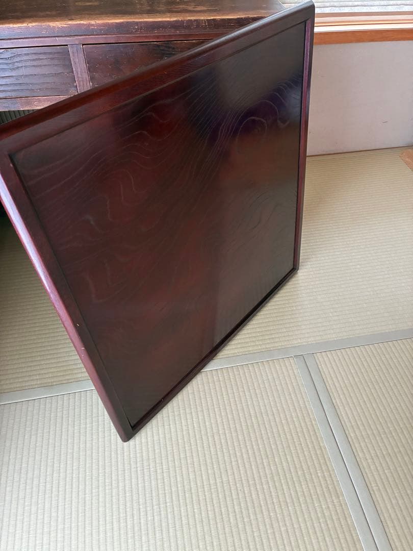 ケヤキ材 本漆塗り こたつ天板 正方形 760×760×25mm 天板のみ