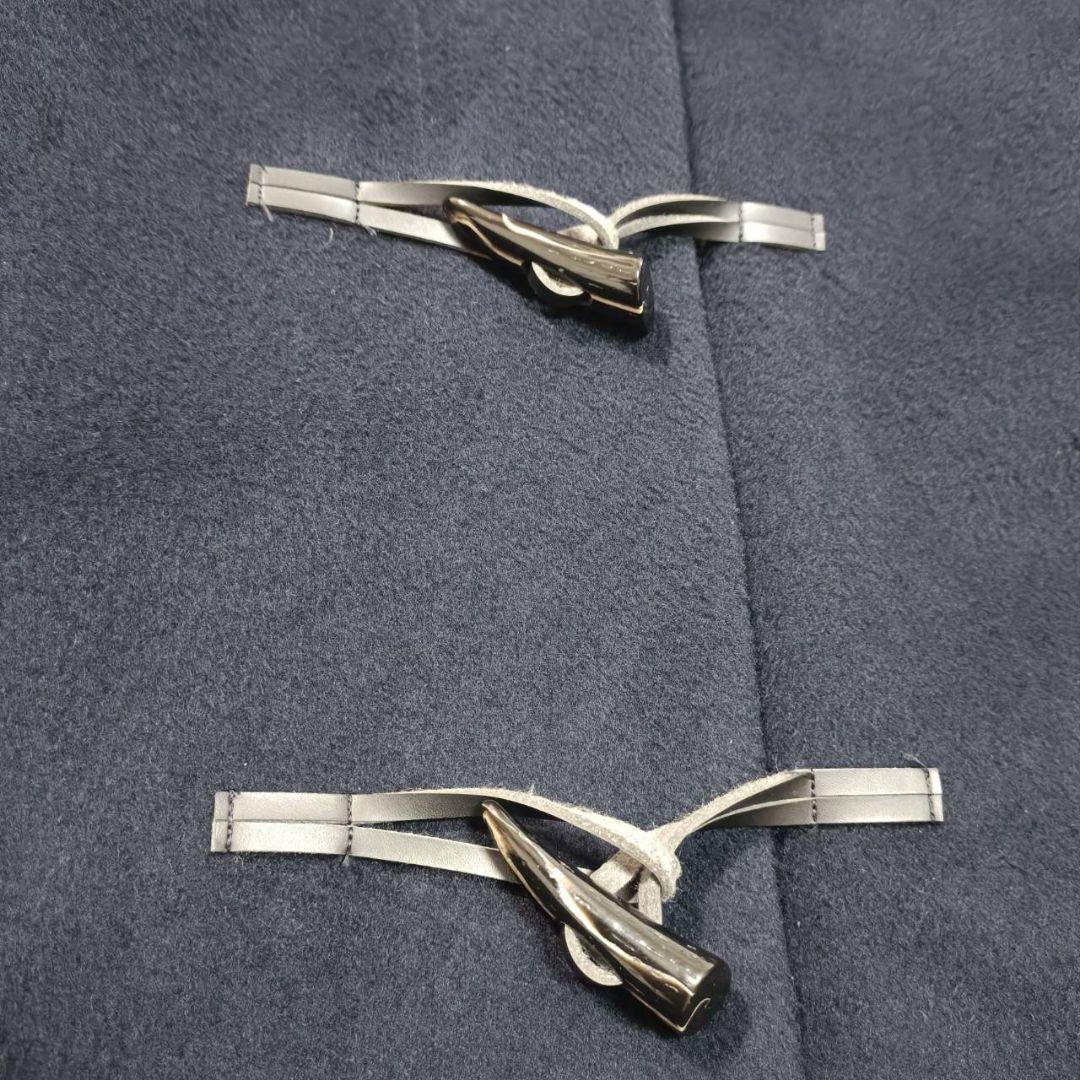 【美品】セオリーリュクス 毛100% ダッフルコート ネイビー ダウンライナー付