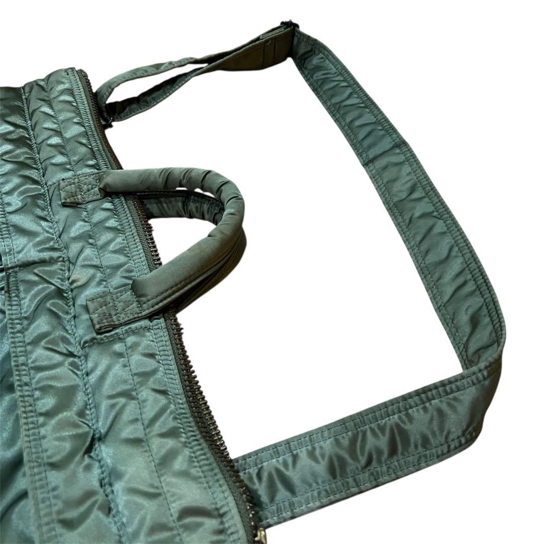 PORTER TANKER 2WAY HELMET BAG セージグリーン