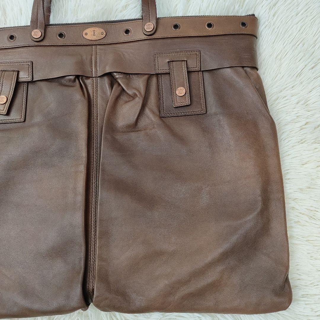 CELINE　トートバッグ　A4収納可能 レザー　トリオンフ