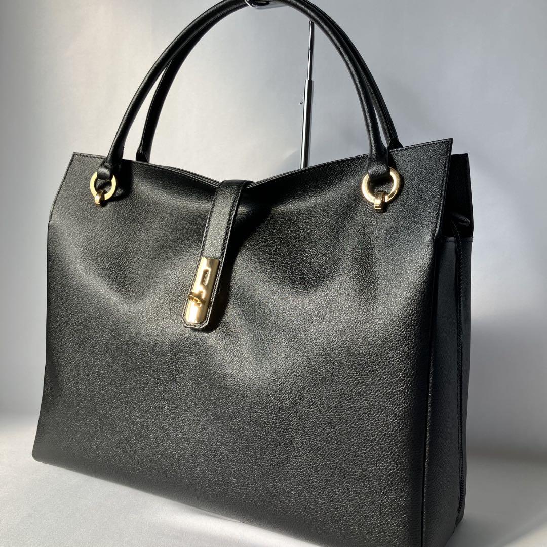 新品未使用　濱野皮革工藝　HAMANO グレースディライトトート　黒　高市総理