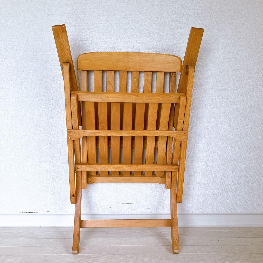 無垢材 デッキチェア 真鍮 接合 高級 アウトドア ガーデン サウナ 折り畳み