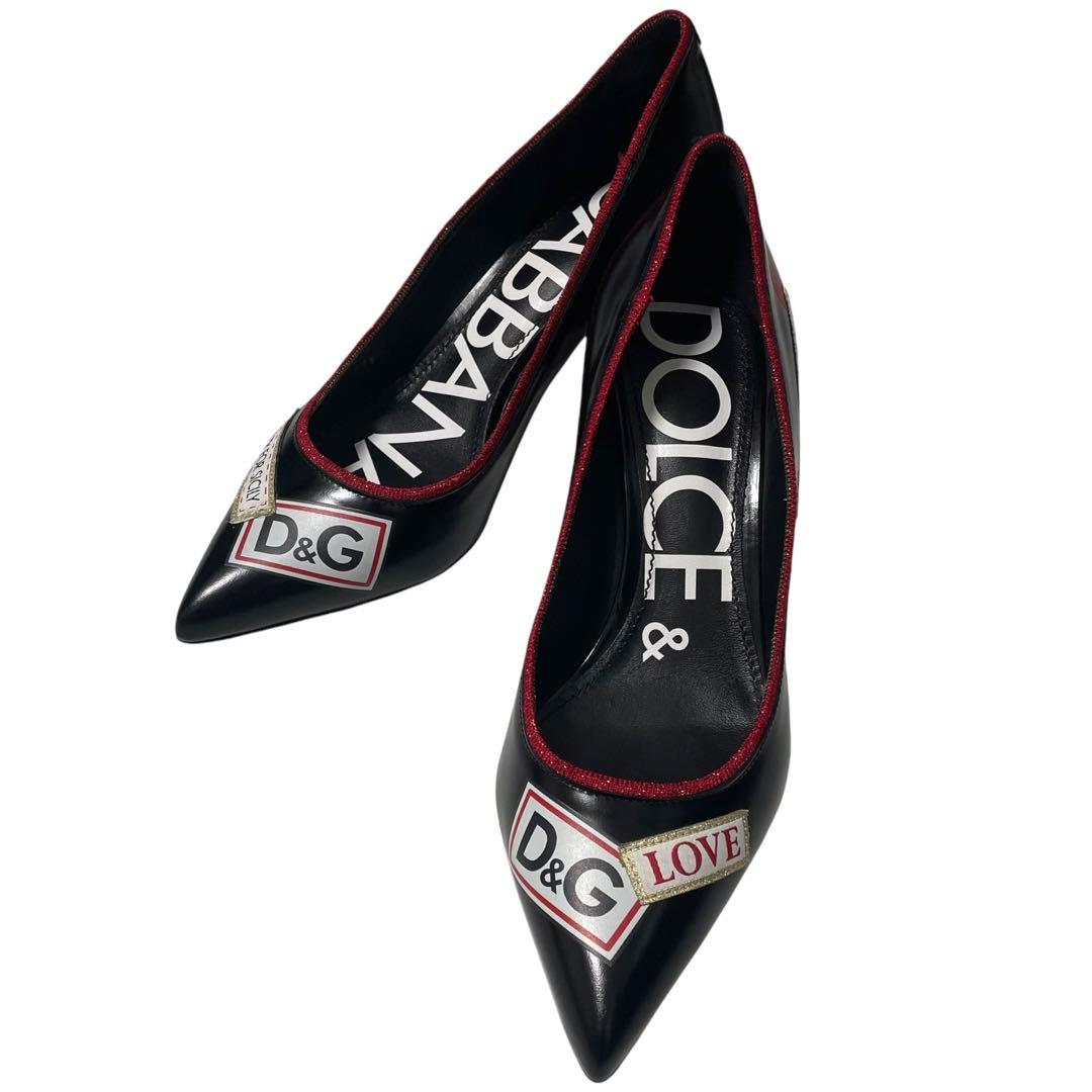 希少 ドルチェアンドガッバーナ L'AMORE e BELLEZZA パンプス