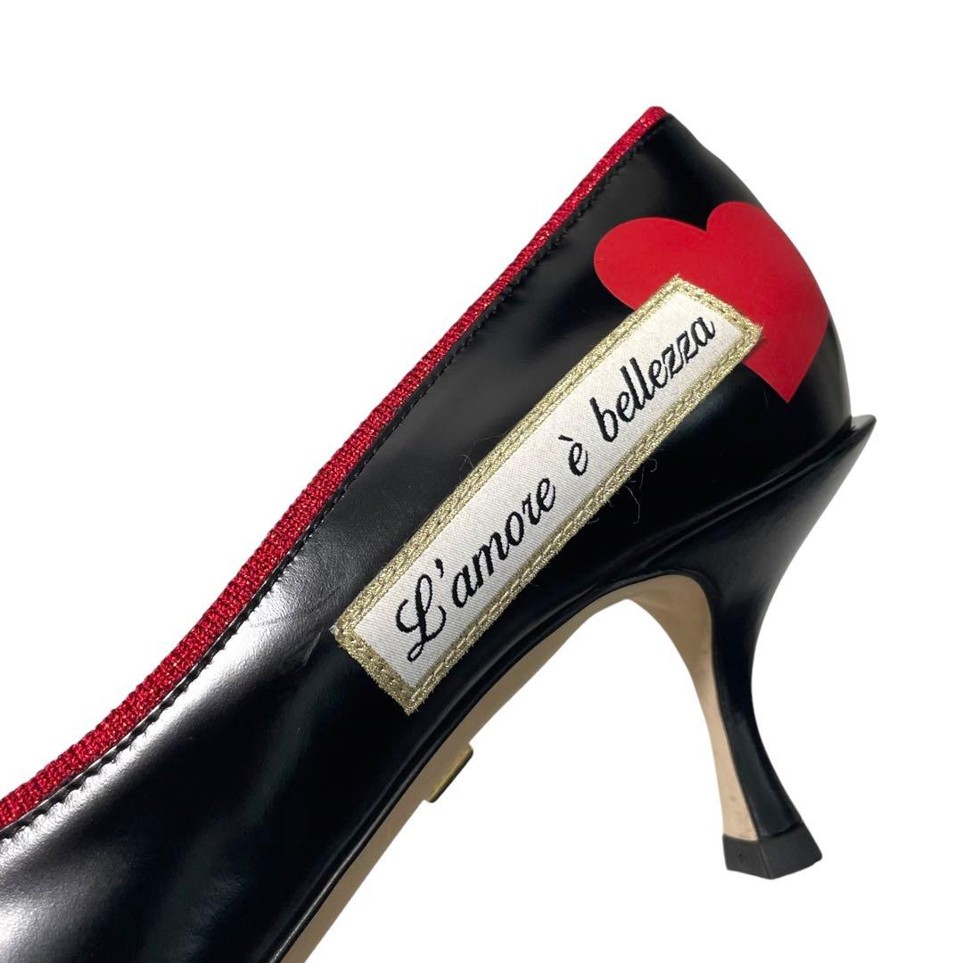 希少 ドルチェアンドガッバーナ L'AMORE e BELLEZZA パンプス