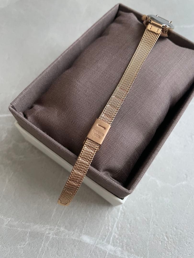 【購入証明証あり】ete ダイヤモンド ジェムフェイス メッシュベルト ウォッチ