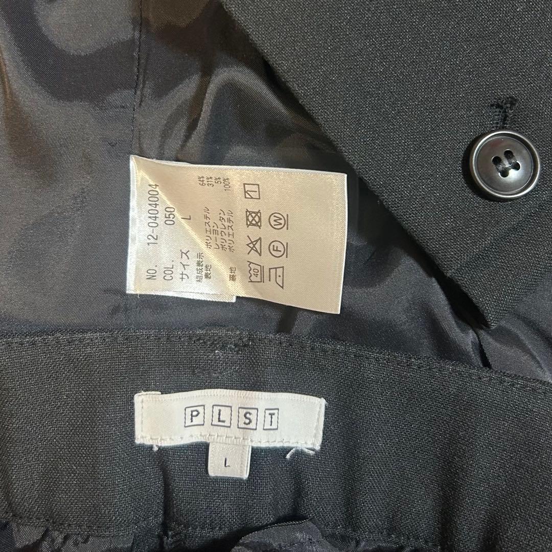 PLSTのウォームリザーブ黒ブラックパンツスーツ上下Lサイズセット