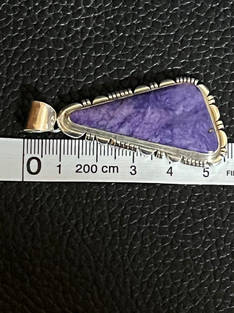 ナバホ アメジスト 925 Tim Yazzie 作 ビックサイズ