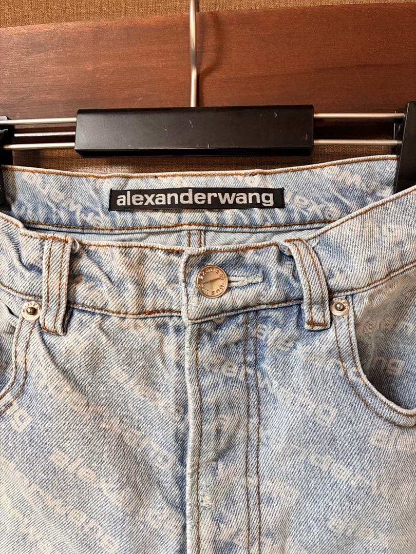 alexanderwang ロゴプリント デニムパンツ ジーンズ　サイズ26