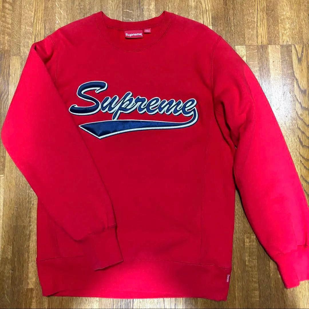 『超美品』Supreme レッド トレーナー M