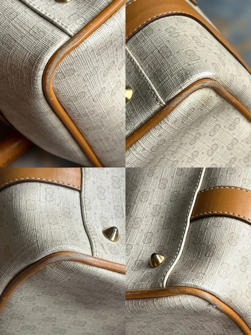 オールドグッチ　マイクロGG ミニボストンバッグ　保存袋付き