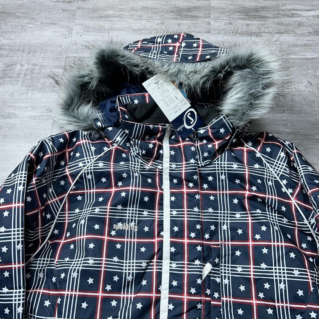 未使用品☆ スキーウェア 上下セット レディース M スポルディング ファー