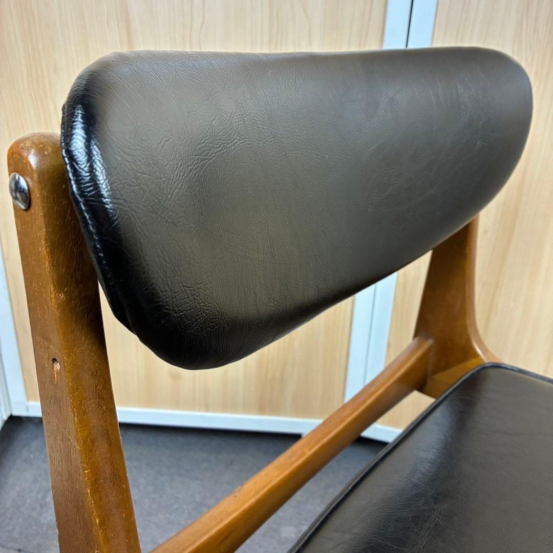 【送料込】マルニ木工　オールドマルニ　チェア 書斎椅子　孔雀印　ヴィンテージ