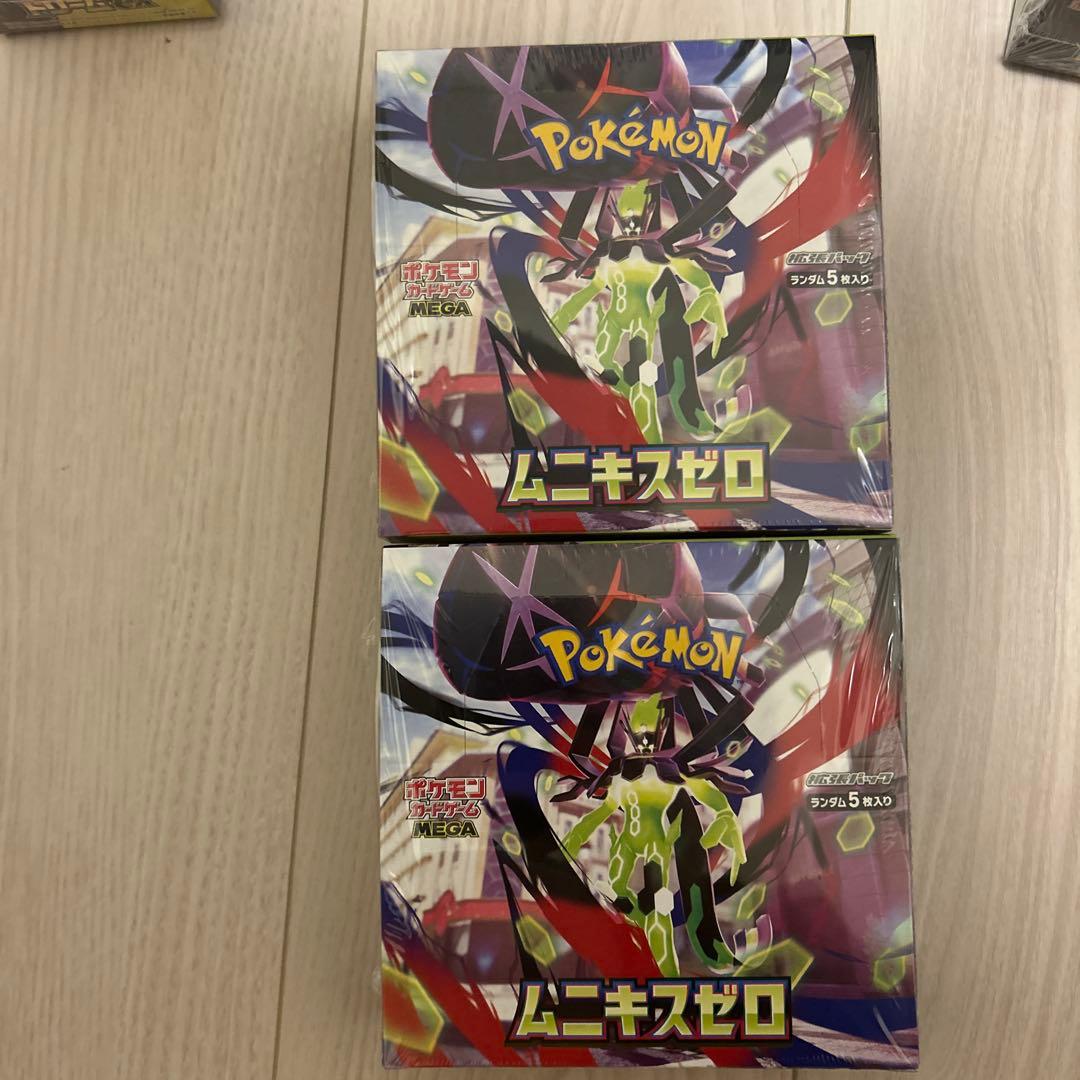 【シュリンク付】MEGAドリームex2箱、ムニキスゼロ2箱、スタートデッキ2箱