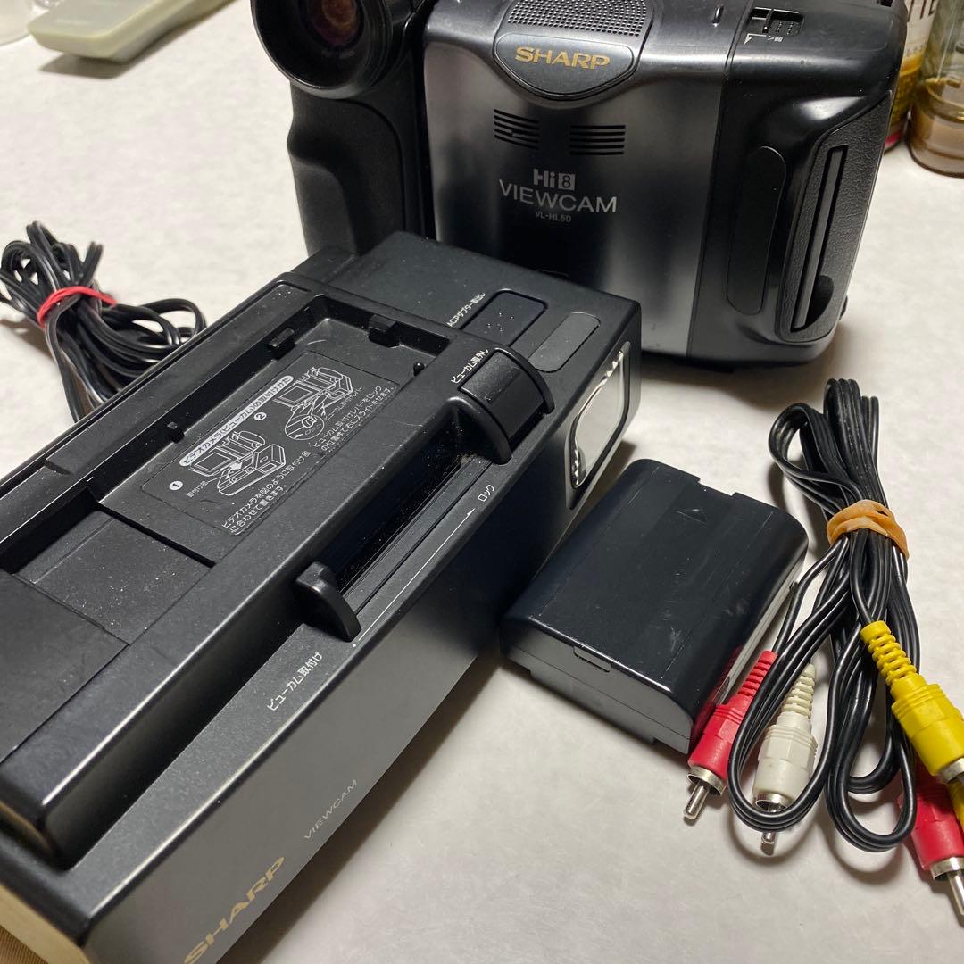 動作品　SHARP Hi8 ビデオカメラ　VL-HL50 ⑨