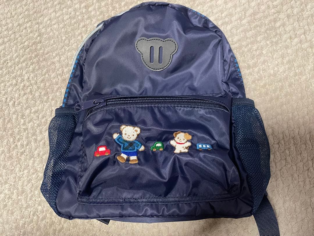 新品未使用 familiar リュック ネイビー 男の子 ファミリア