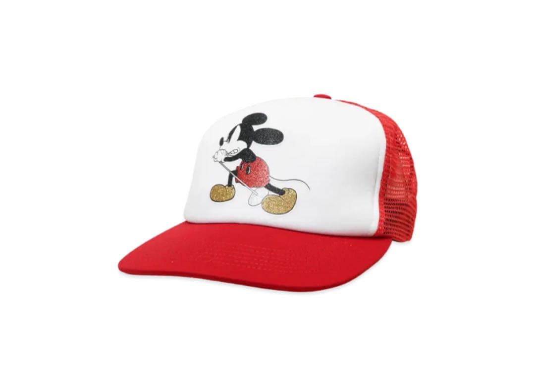 Supreme Number (N)ine Mickey Mouse Cap 赤