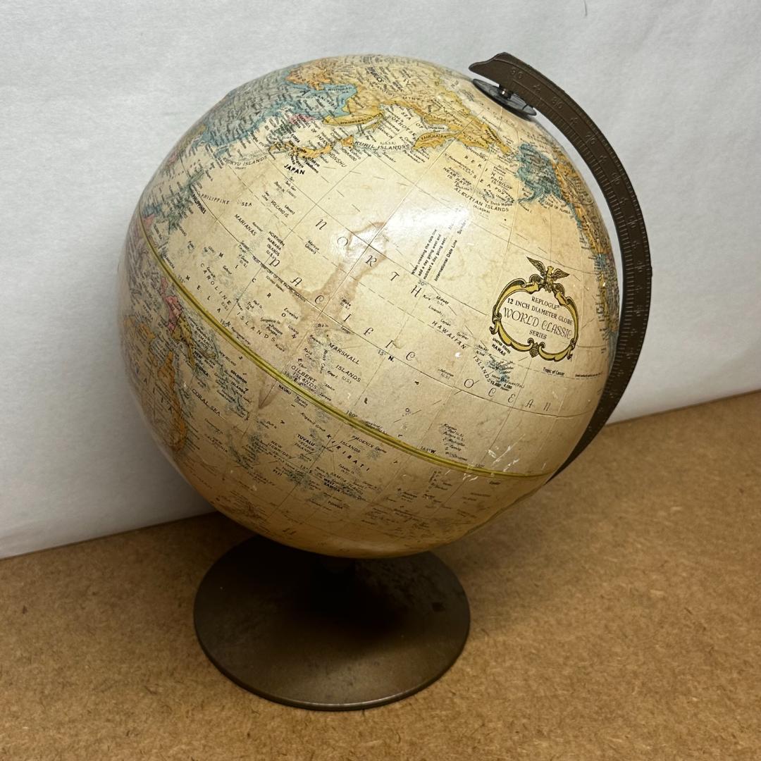 アメリカ製 ヴィンテージ地球儀 REPLOGLE GLOBES