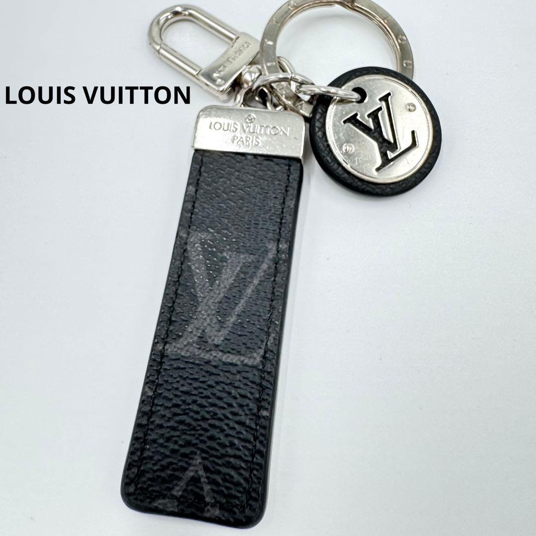 ルイヴィトン モノグラム タイガ ポルクレ ネオLVクラブ レザー キーホルダー