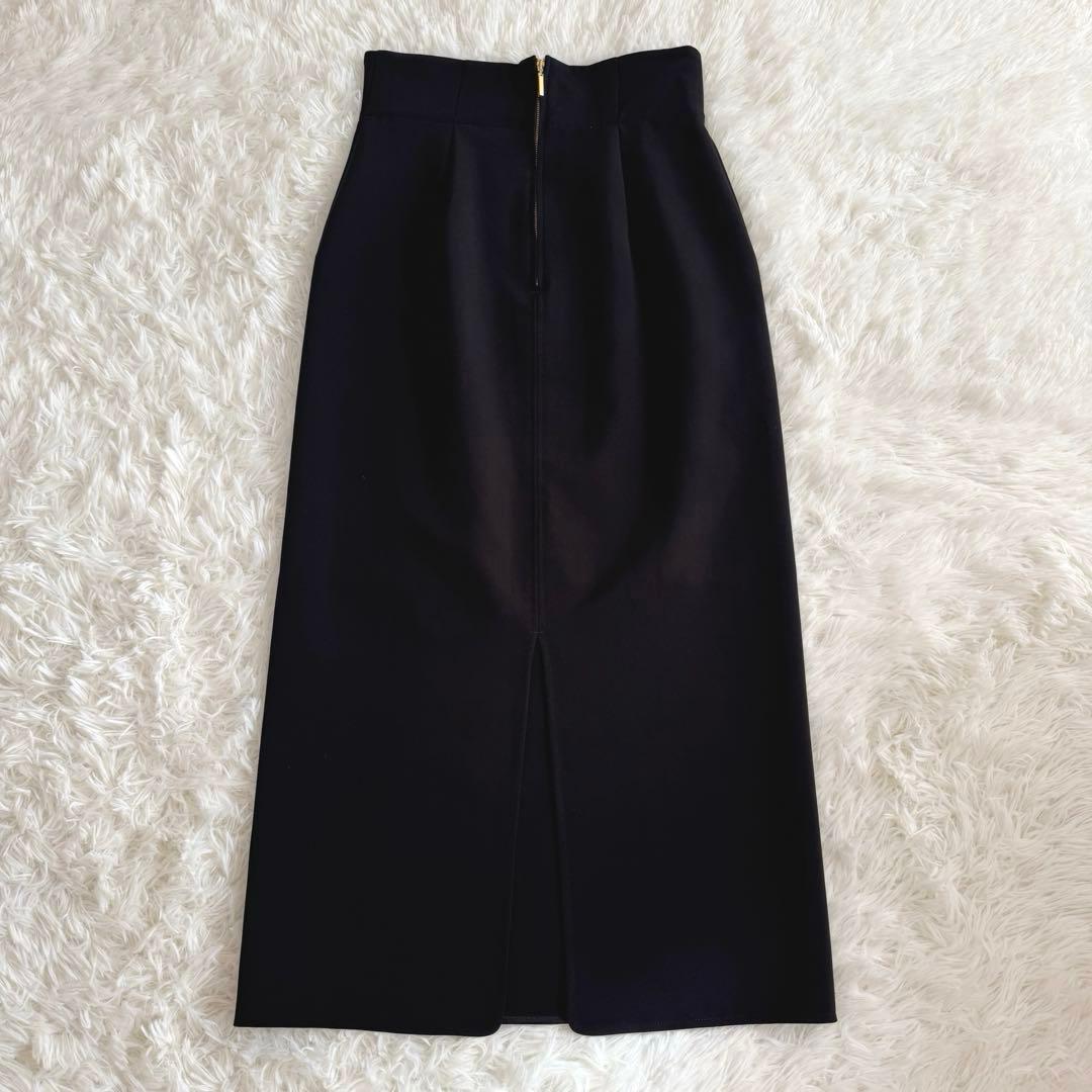 NOBLE 【洗える】ジャージーライクカラータイトスカート 36