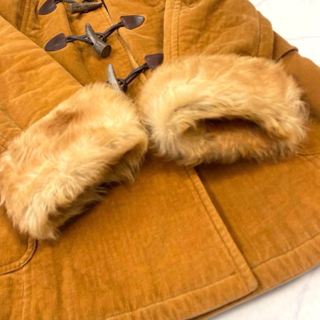 D&G ドルチェアンドガッバーナ　コーデュロイダッフルコート　ファー　40 茶色