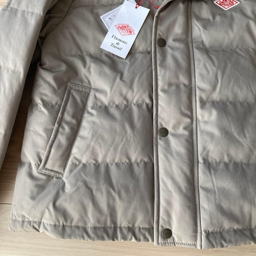 ♪ダントン フード付きダウンジャケット コート 38 大人気グレージュ未使用