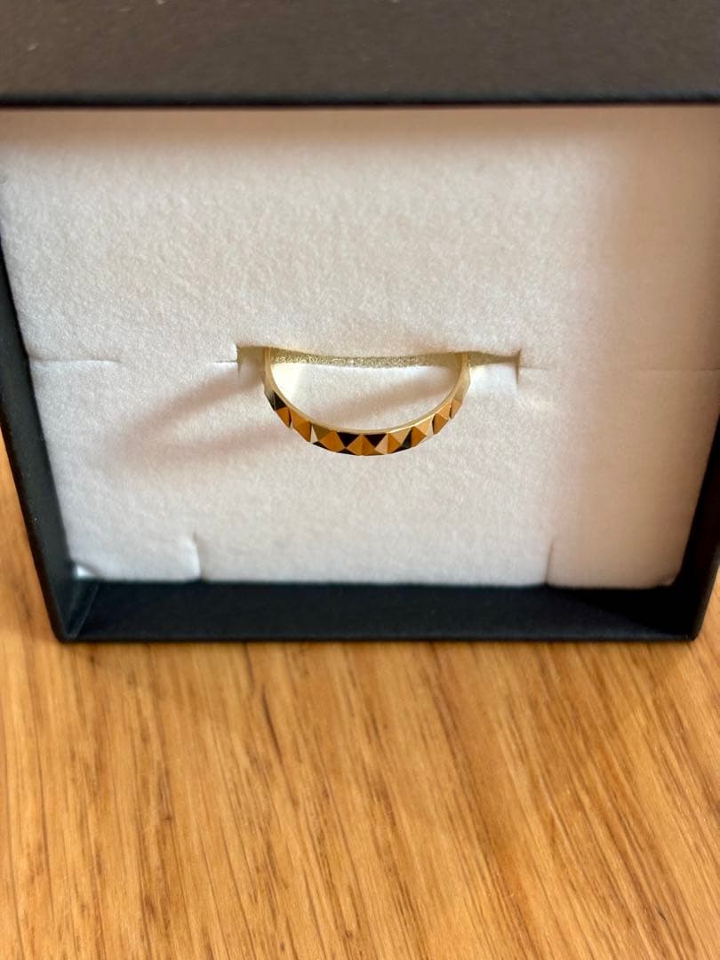 保証書付き　RAPA 18k スタッズ リング