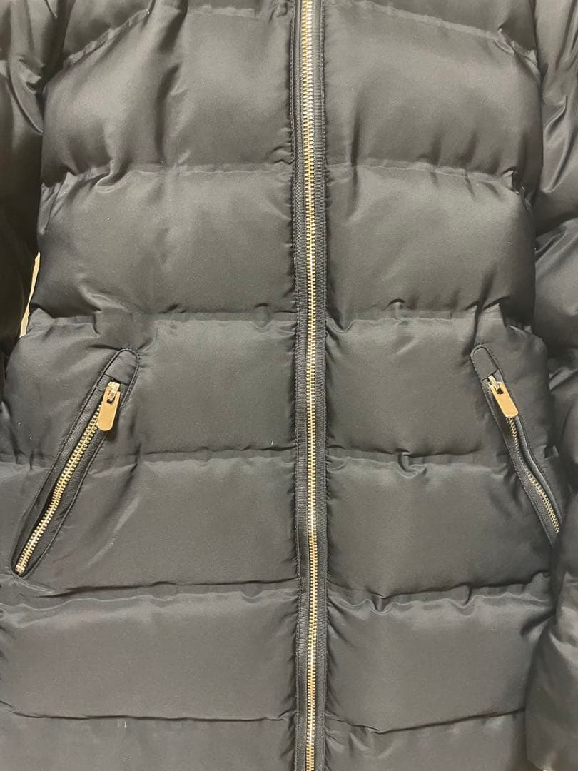 ZARA セミロング丈ファー付きダウン