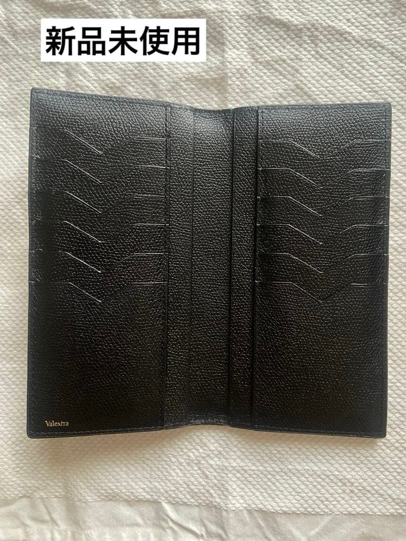 新品未使用　Valextra ブラック 長財布