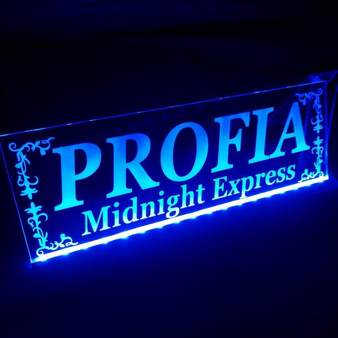 グランドプロフィア⑧ LEDアクリルプレート 日野 トラック アンドン 安全窓