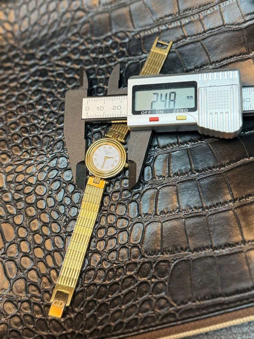 【TM020】【美品】クリスチャンディオールDior 時計 レディース　ゴールド