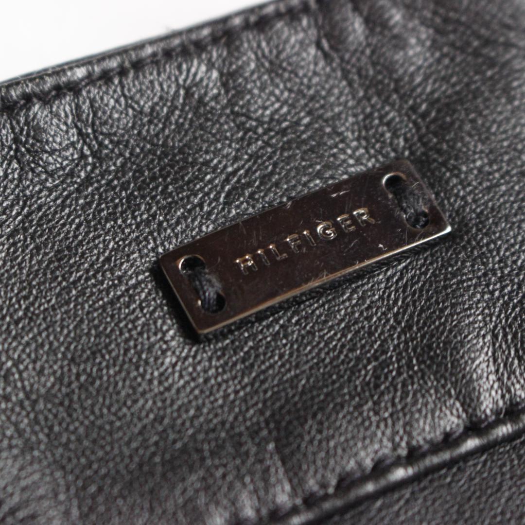 トミーヒルフィガー ラムレザー 52 XXL ブラック