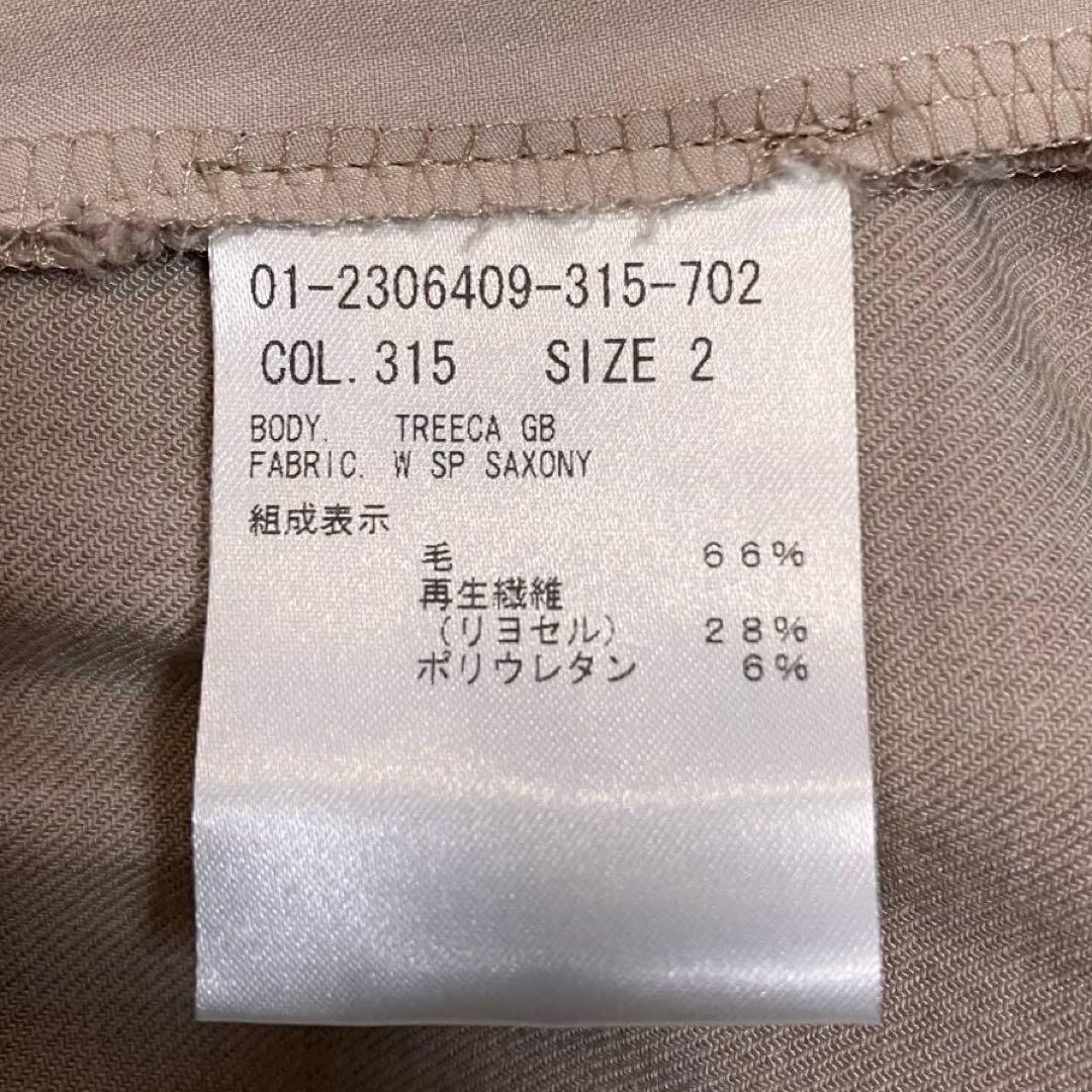 セオリー 現行 ノーカラージャケットパンツセットアップ 入学式 M スーツ上下