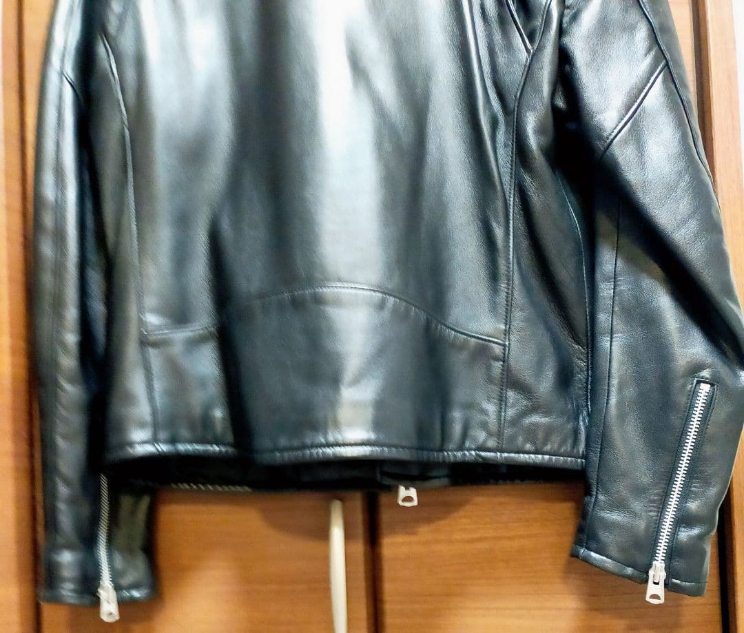 JACKROSE 羊革ダブルライダースジャケット 5(XL)ブラック 美品！